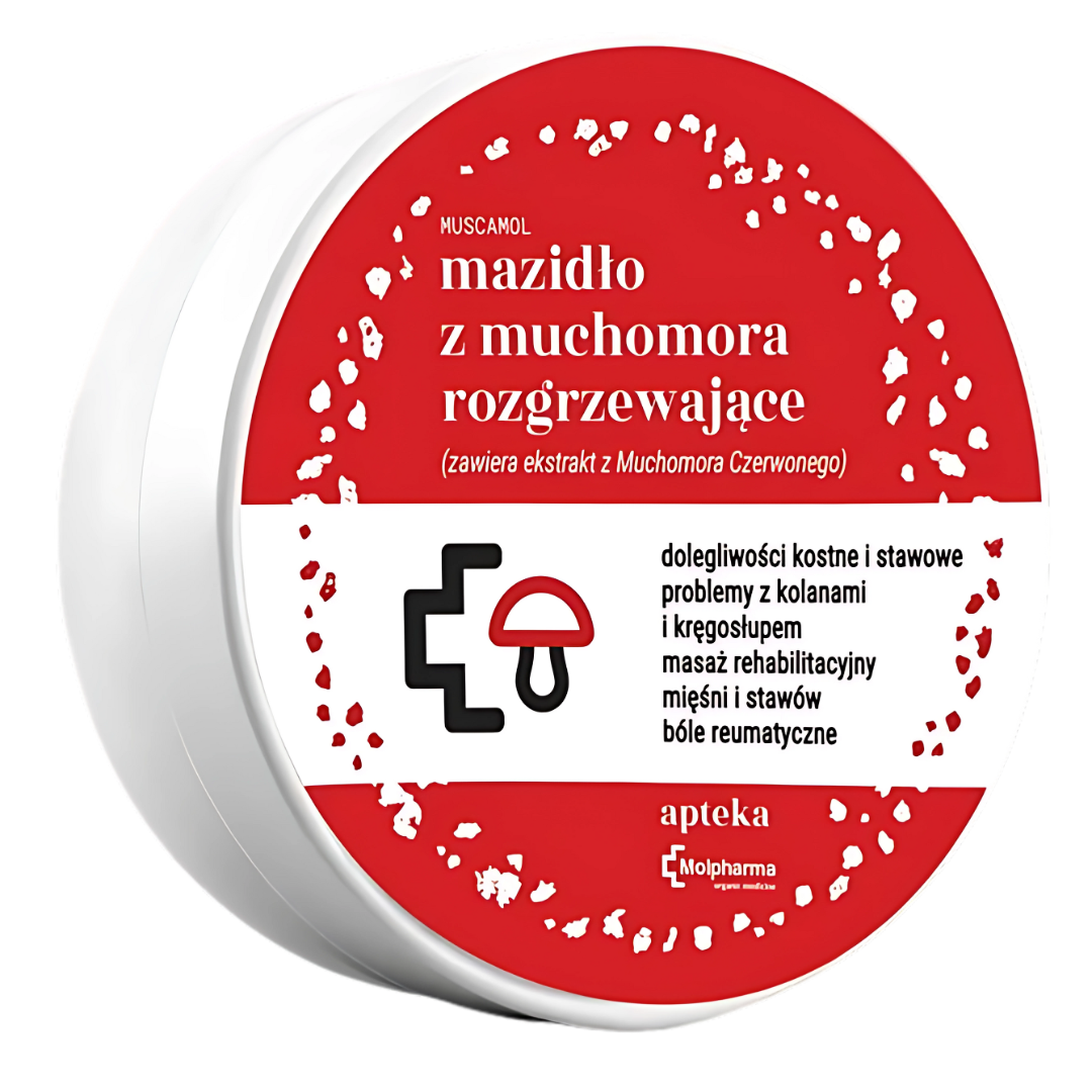 30% (1) mazidło rozgrzewające z ekstraktem z muchomora czerwonego 100ml