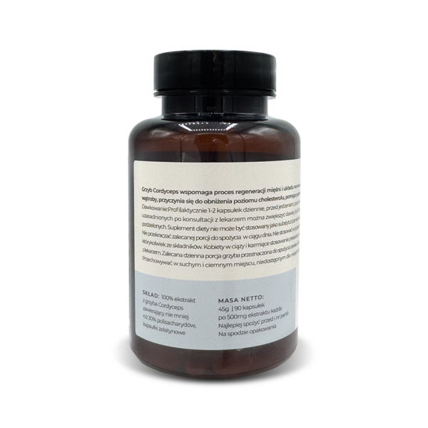 Grzyby Cordyceps 90 kaps. 500mg