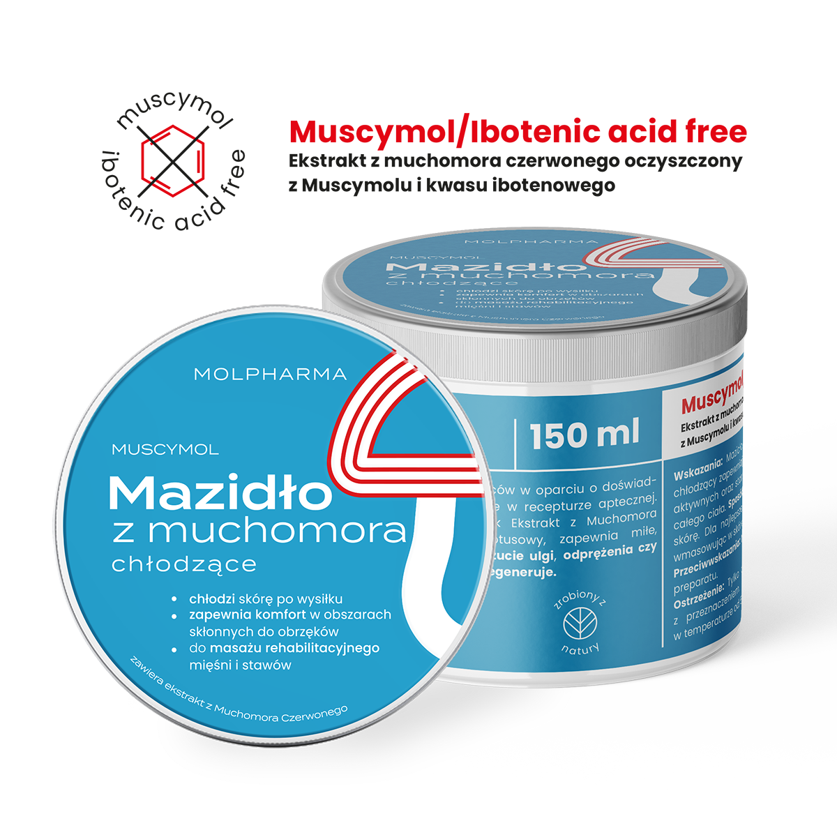 Mazidło z muchomora chłodzące
