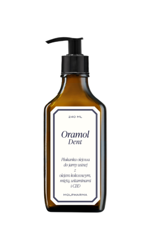 Oramol – płukanka olejowa do ust bez fluoru z olejem kokosowym i CBD 240ml