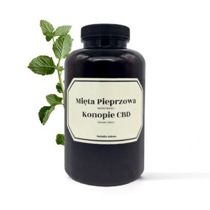 Herbata konopna z miętą pieprzową