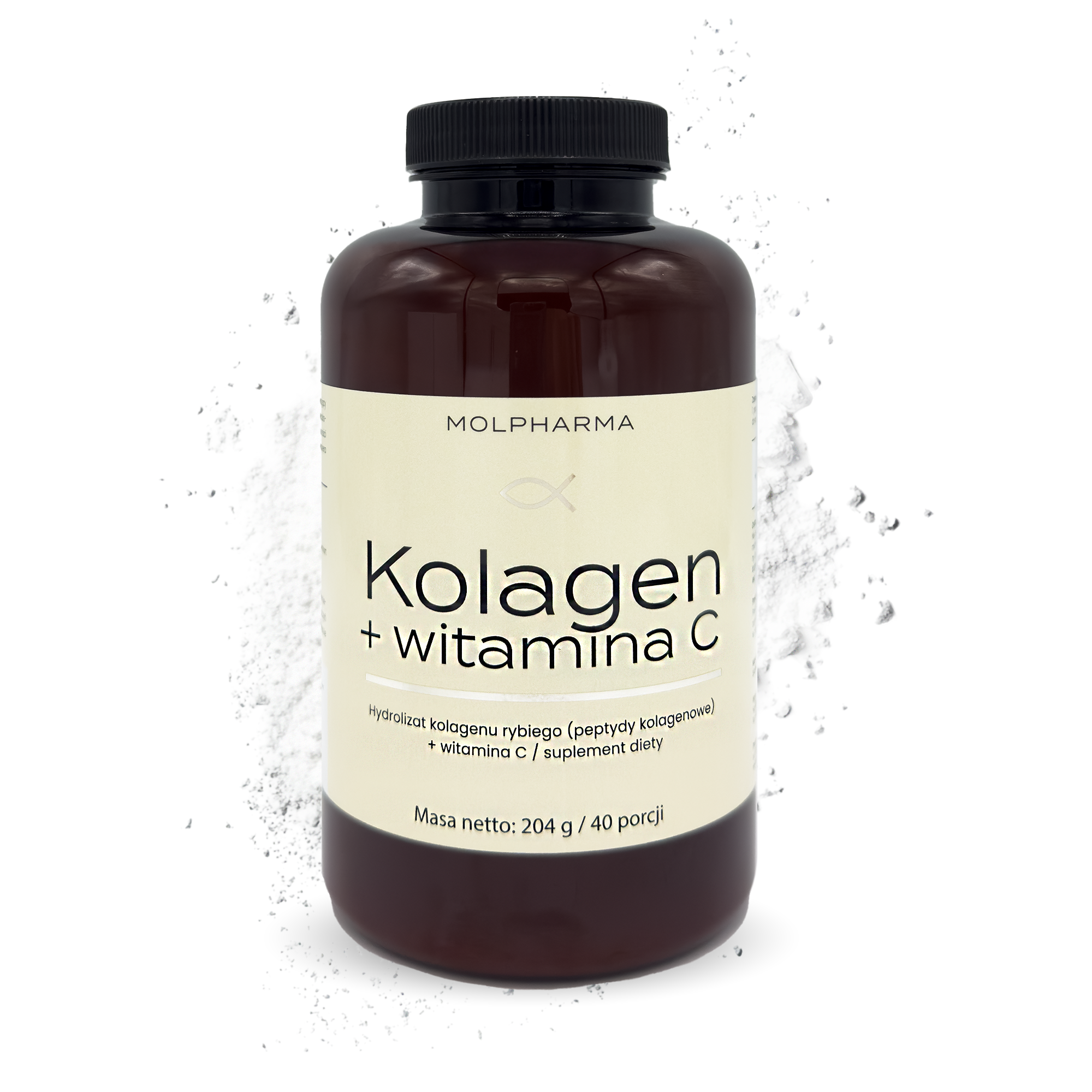 Kolagen rybi z witaminą C 204g