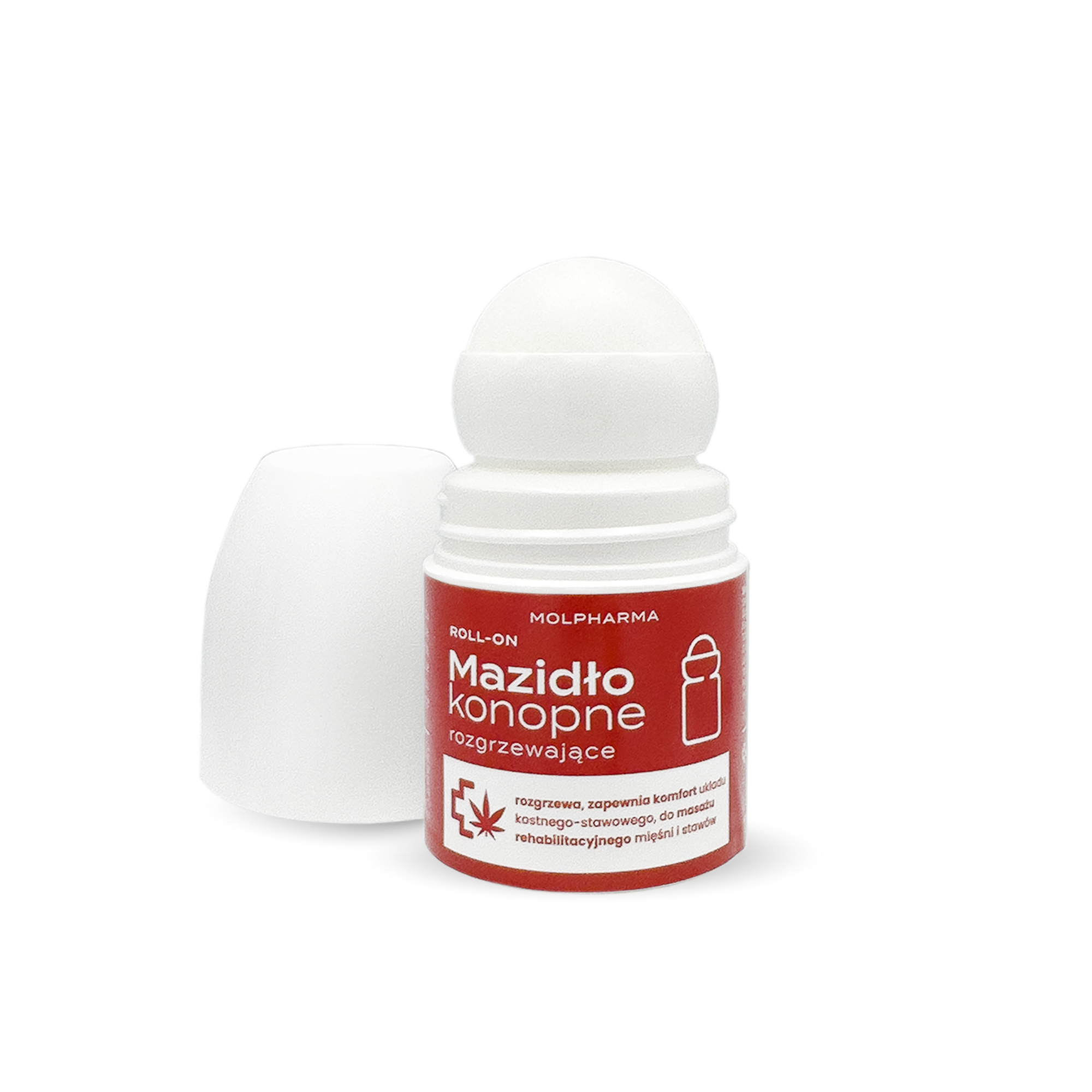 Konopne Mazidło rozgrzewające roll-on