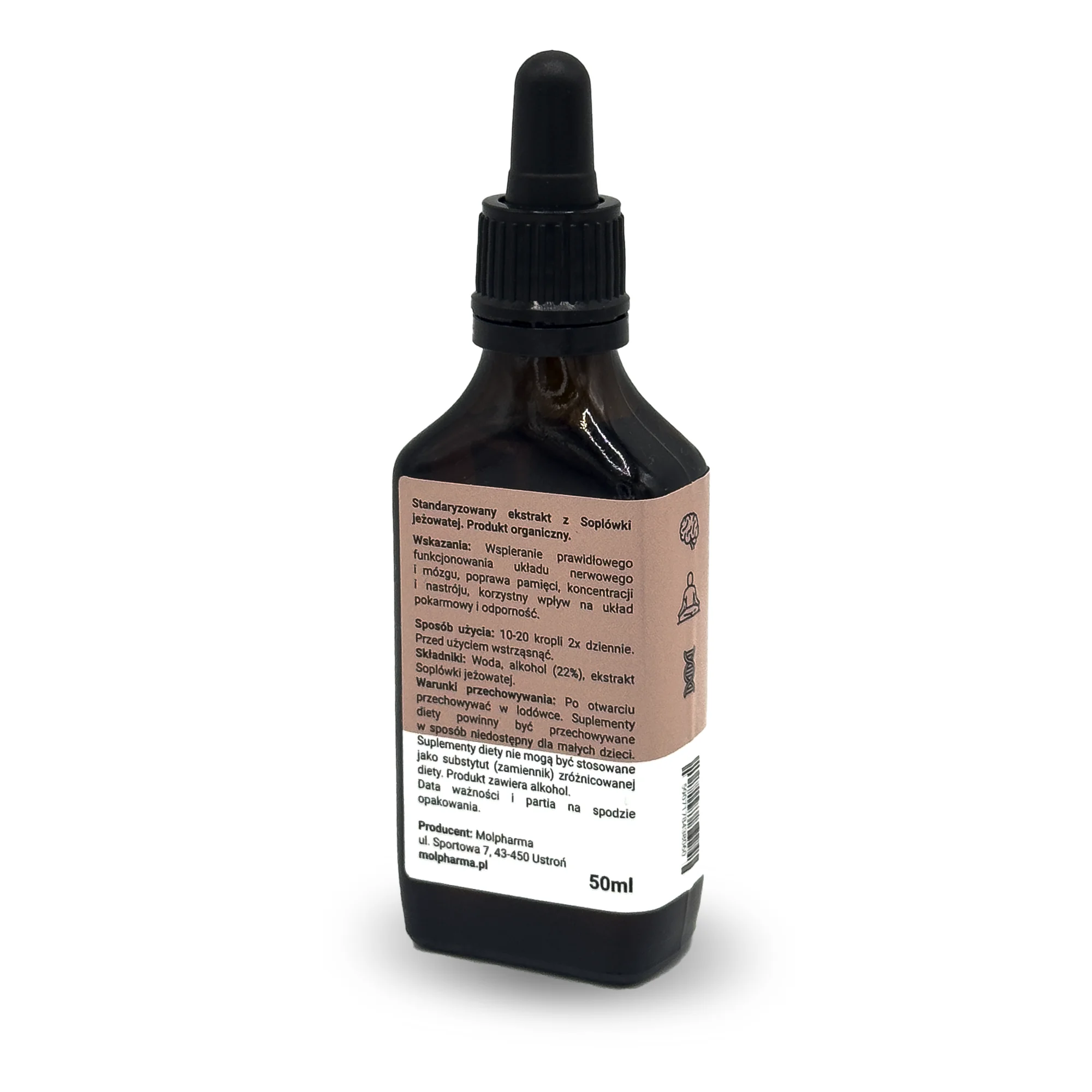 Ekstrakt płynny z soplówki jeżowatej 50 ml - obrazek 3